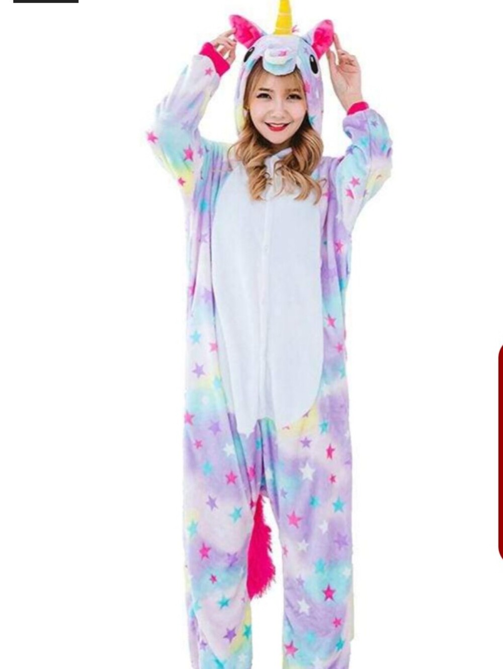 Amazon Adult Unicorn Onies Pajamas in Pastel Multicolor Stars Size XL